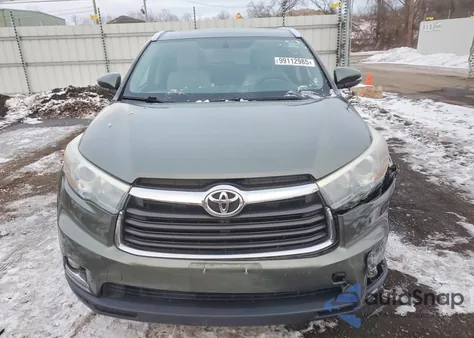 2014 Toyota Highlander Limited из США, поврежденный, VIN 5TDDKRFH0ES020153